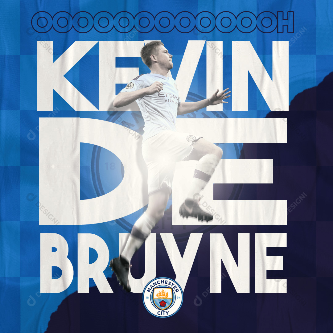 Jogador de Futebol Kevin De Bruyne Manchester City Social Media PSD  Editável [download] - Designi