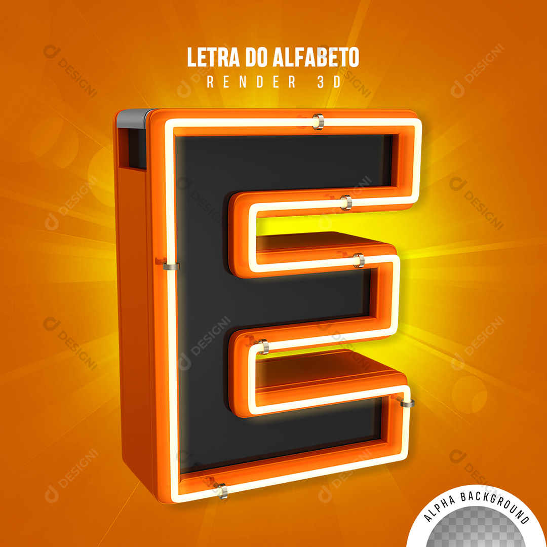 Letra E Alfabeto Elementos 3d Png Transparente Sem Fundo Download Designi