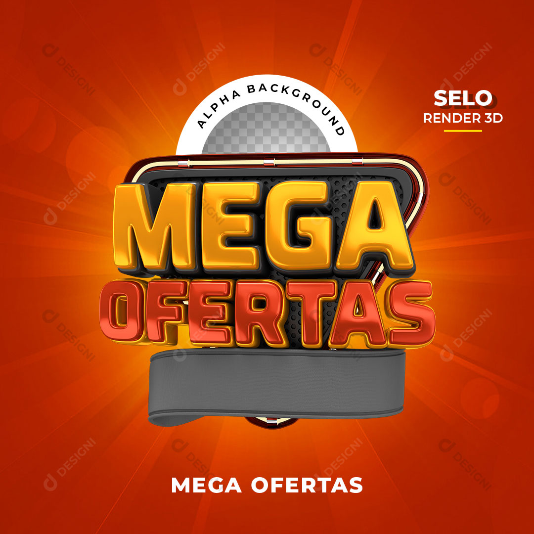 Selo 3D Fim de Semana de Ofertas PNG Transparente [download] - Designi