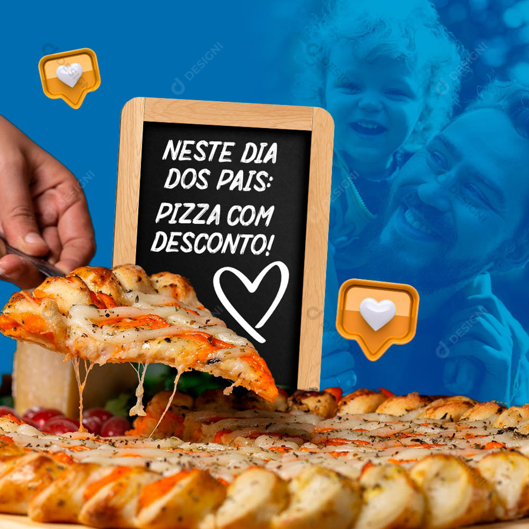 Promoção Dia Dos Pais Pizzaria Social Media PSD Editável [download
