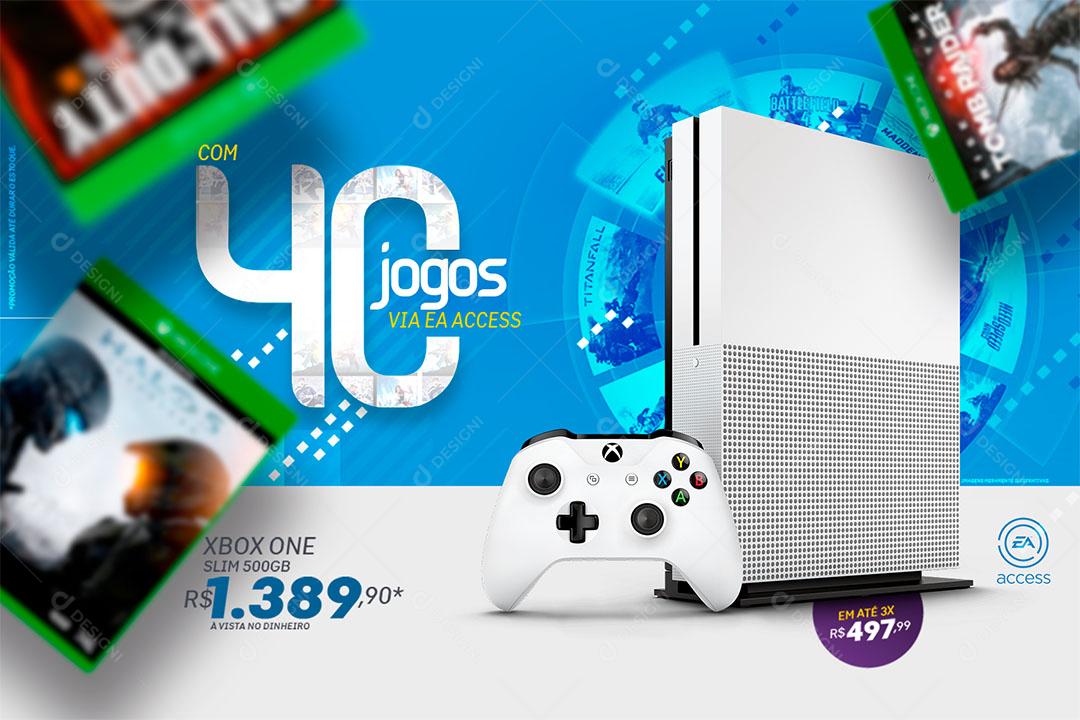 Post Feed Loja Temos Jogos Para Xbox 360 Social Media PSD Editável  [download] - Designi