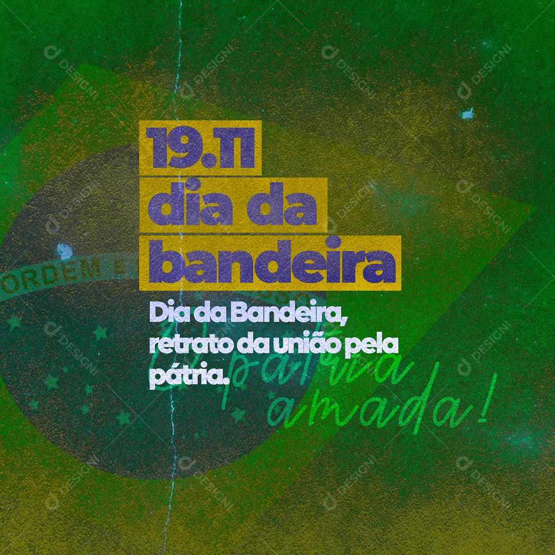 Dia Da Bandeira Social Media PSD Editável