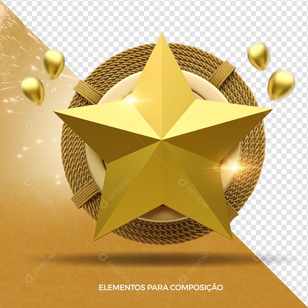 Ilustração em vetor super star texto golden super star símbolo