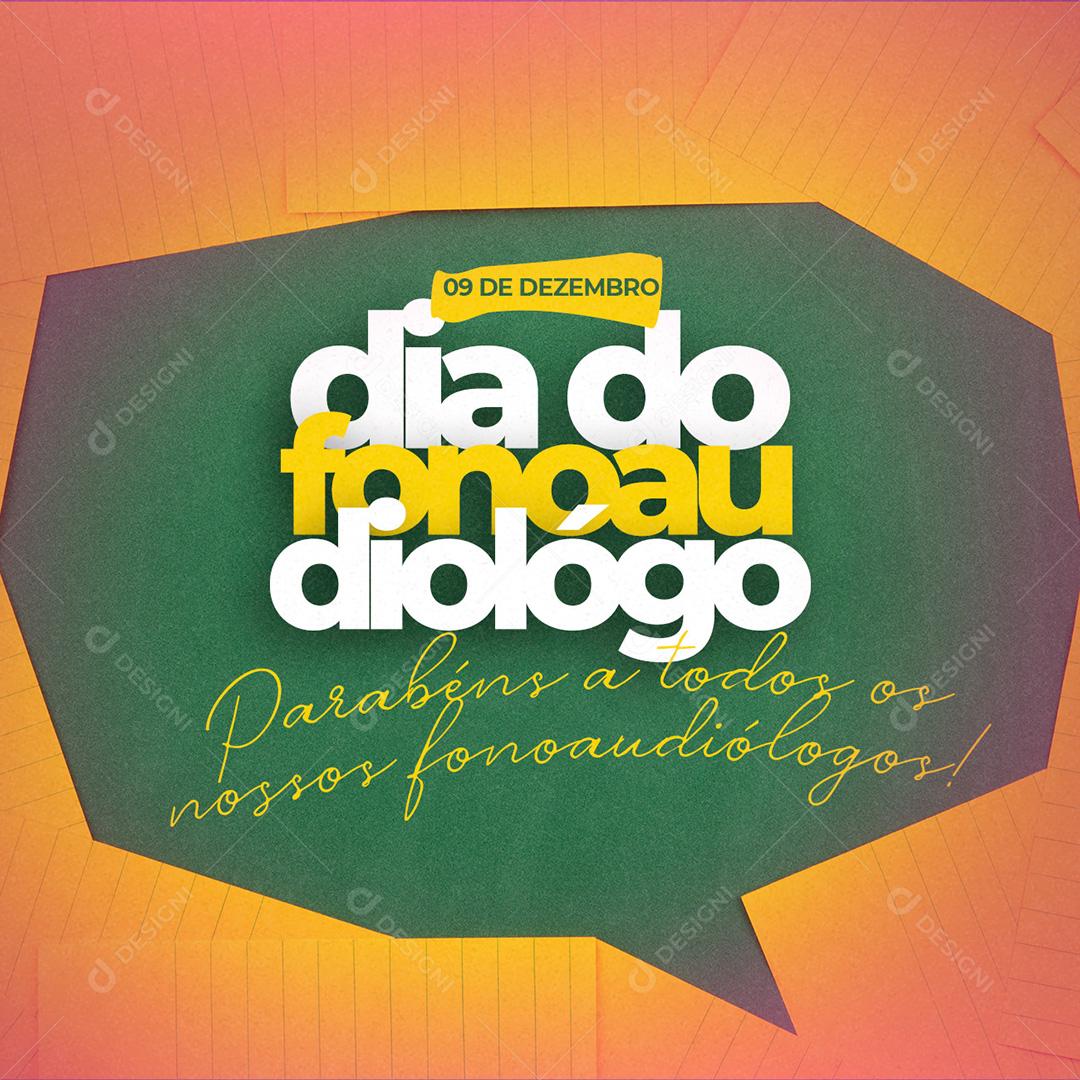 Post Dia Do Fonoaudiólogo Social Media PSD Editável