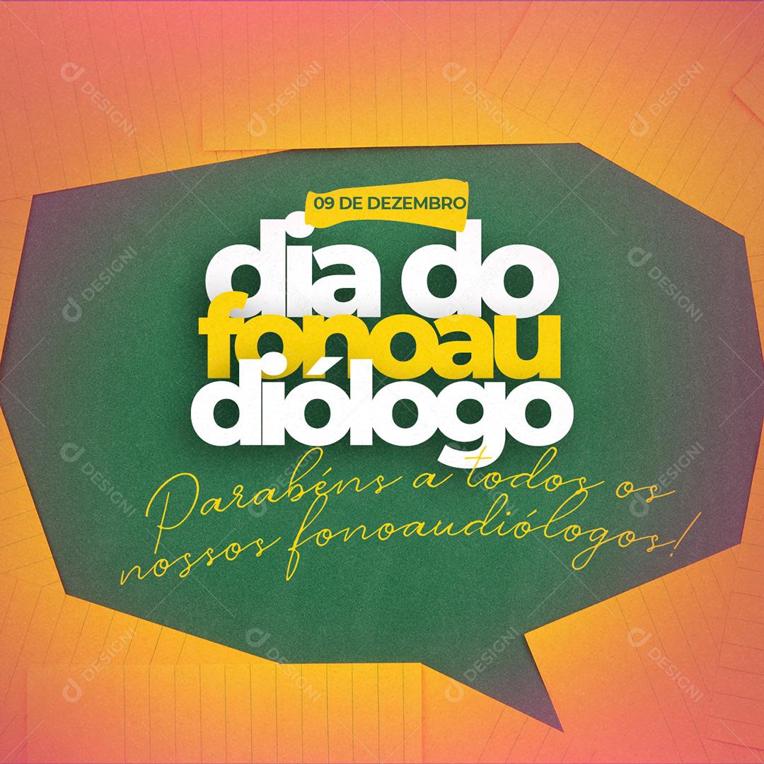 Post Dia Do Fonoaudiólogo 9 De Dezembro Social Media PSD Editável