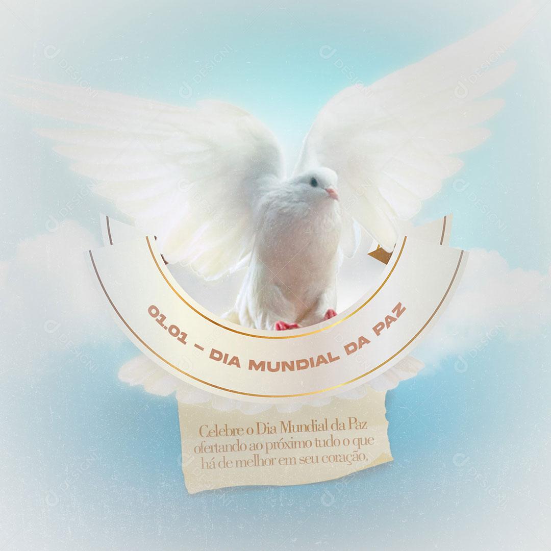 Dia 1 De Janeiro Dia Mundial Da Paz Social Media PSD Editável