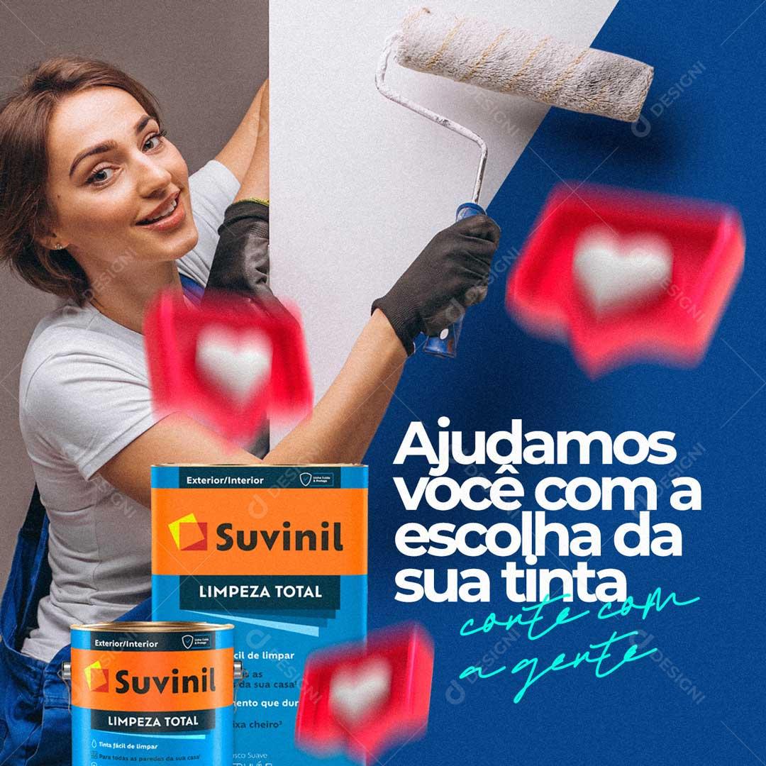 Ajudamos Você Com A Escolha Da Sua Tinta Social Media PSD Editável