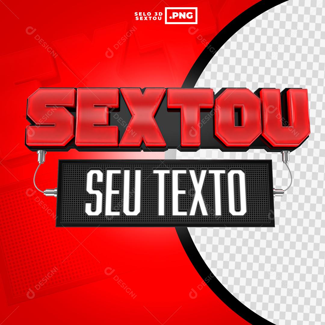 Selo 3d Para Composição Sextou Psd Editável Download Designi 9579