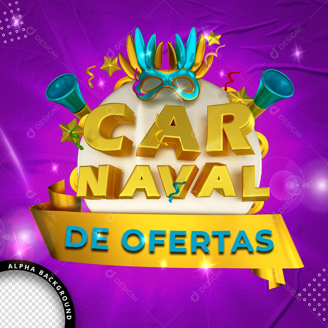 Selo 3d Carnaval De Ofertas Para Composição Psd Download Designi 3958