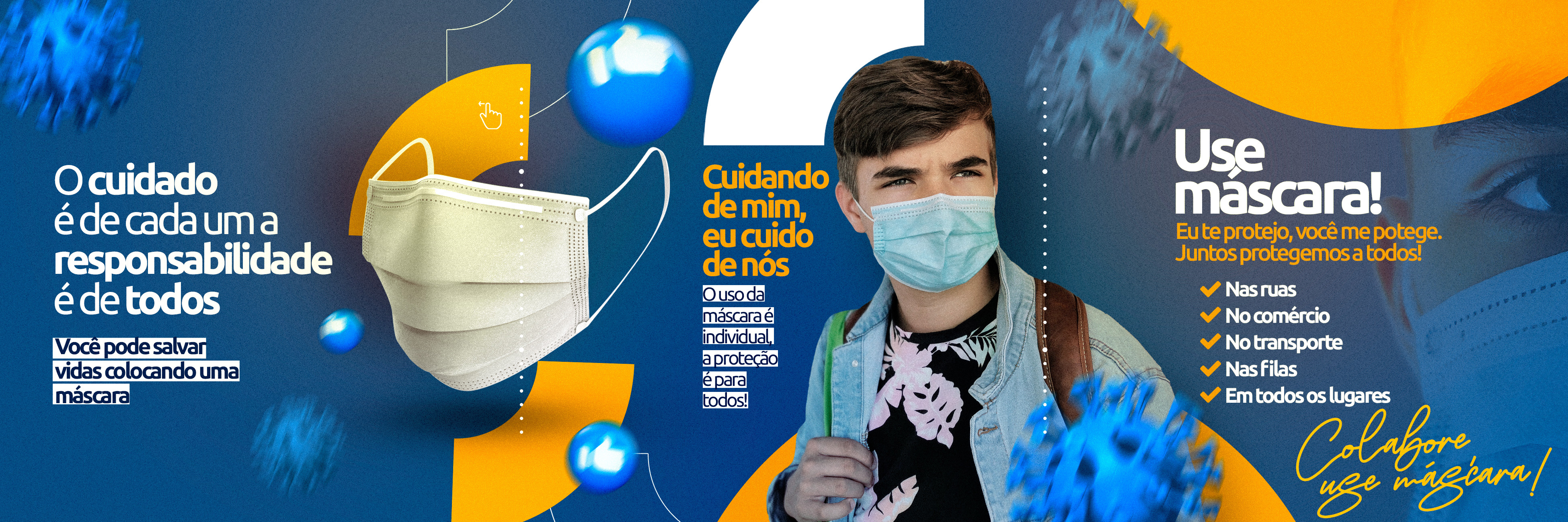 Social Media  Banner De Covid Prefeitura PSD Editável