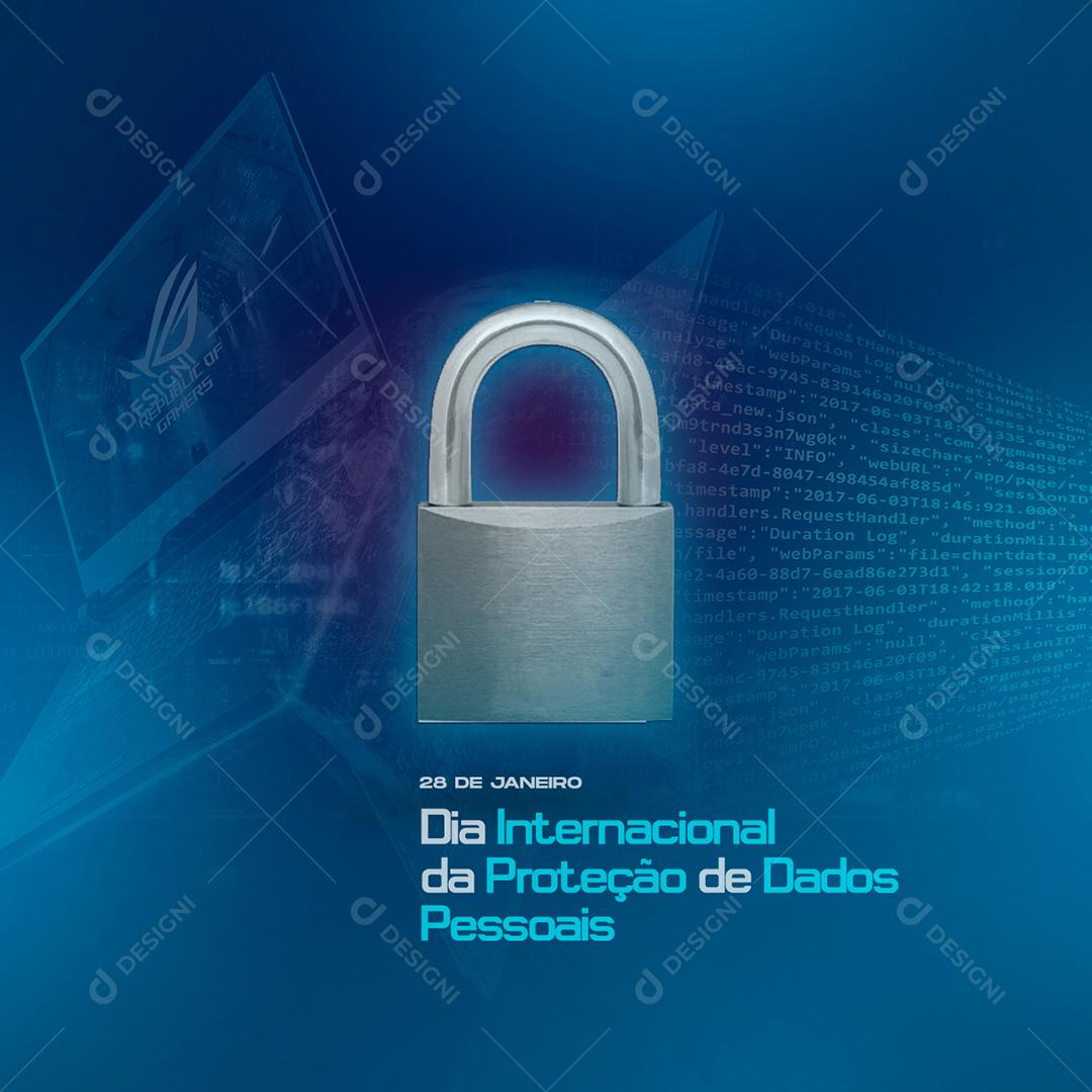 Social Media January 28th International Data Protection Day Editable PSD