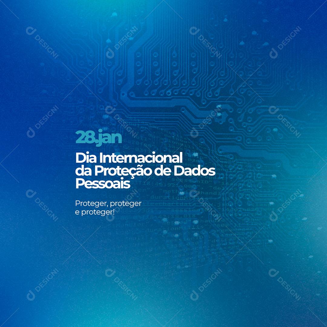 Social Media International Data Protection Day Editable PSD