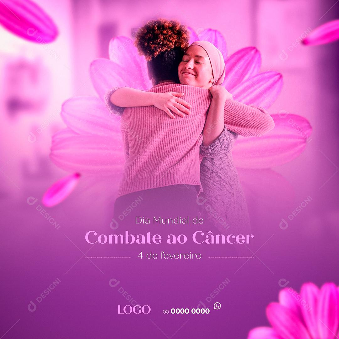 Post World Cancer Day February 4 Social Media Editable PSD