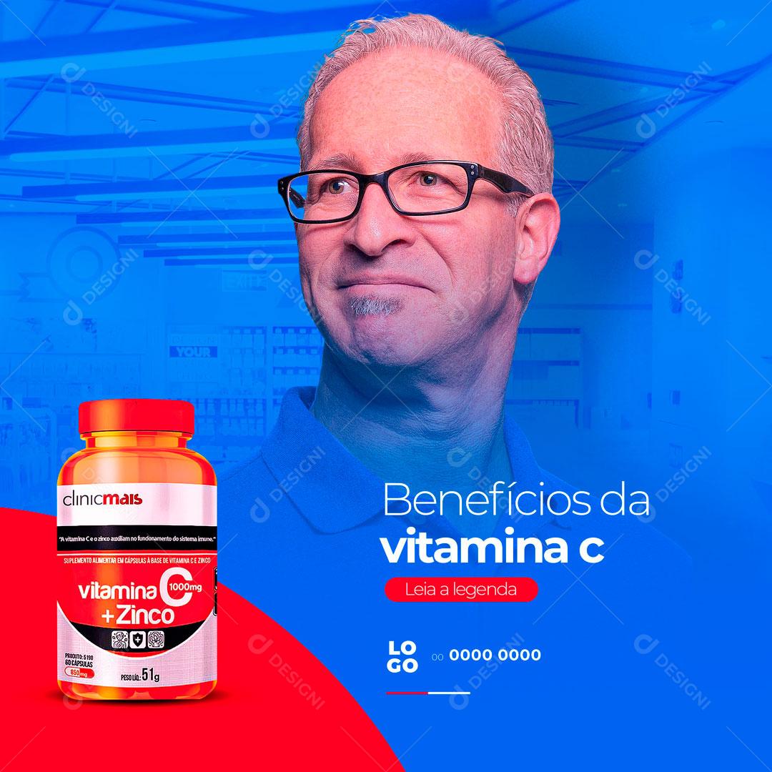 Vitamina C Farmácia Drogaria Social Média PSD Editavel