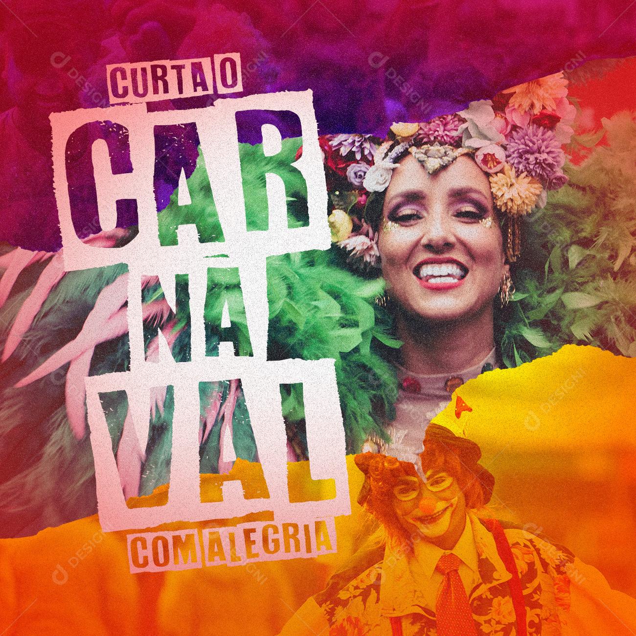 Social Media Enjoy carnival with joy Editable PSD