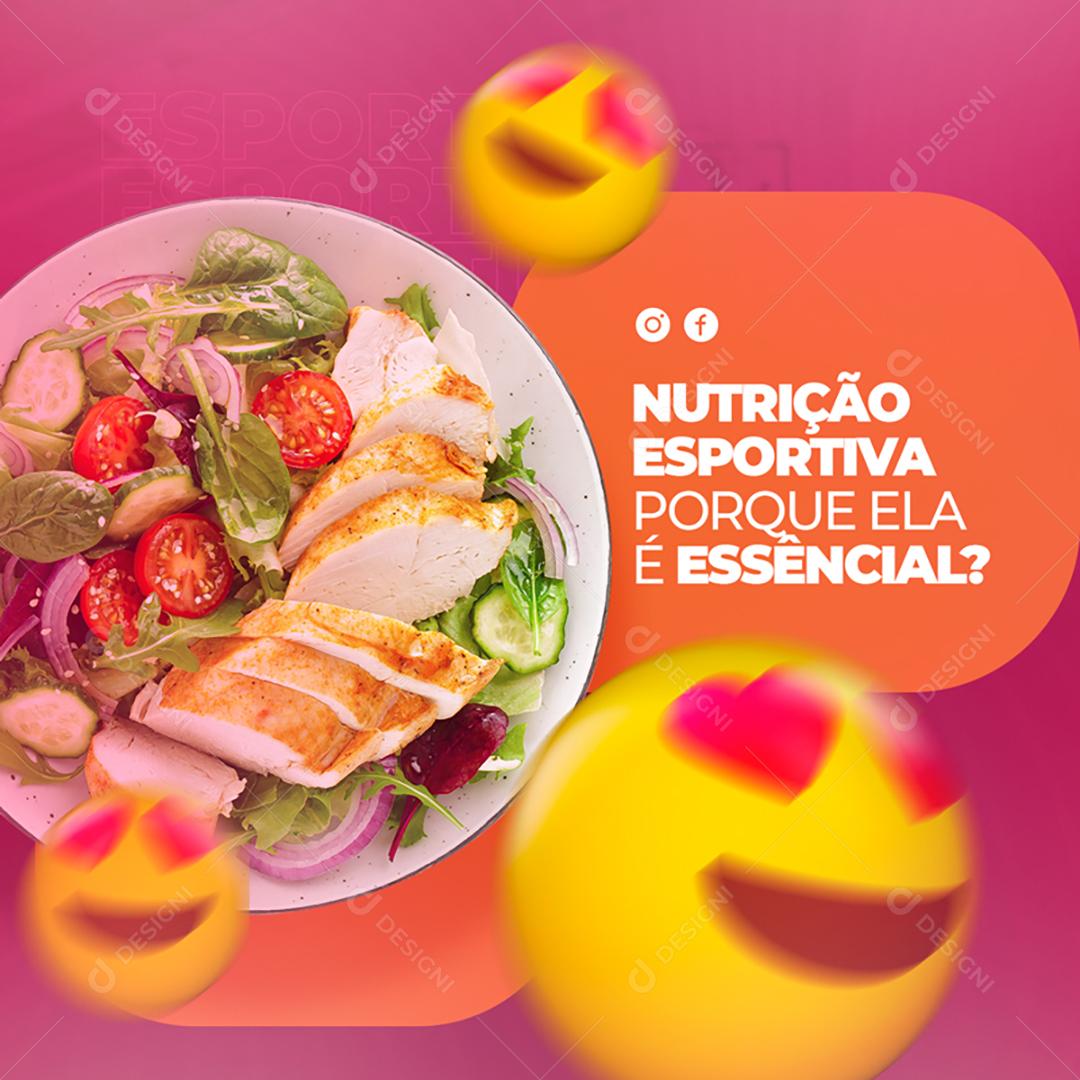 Social Media Nutrição Esportiva Porque Ela É Essencial Clínicas PSD Editável