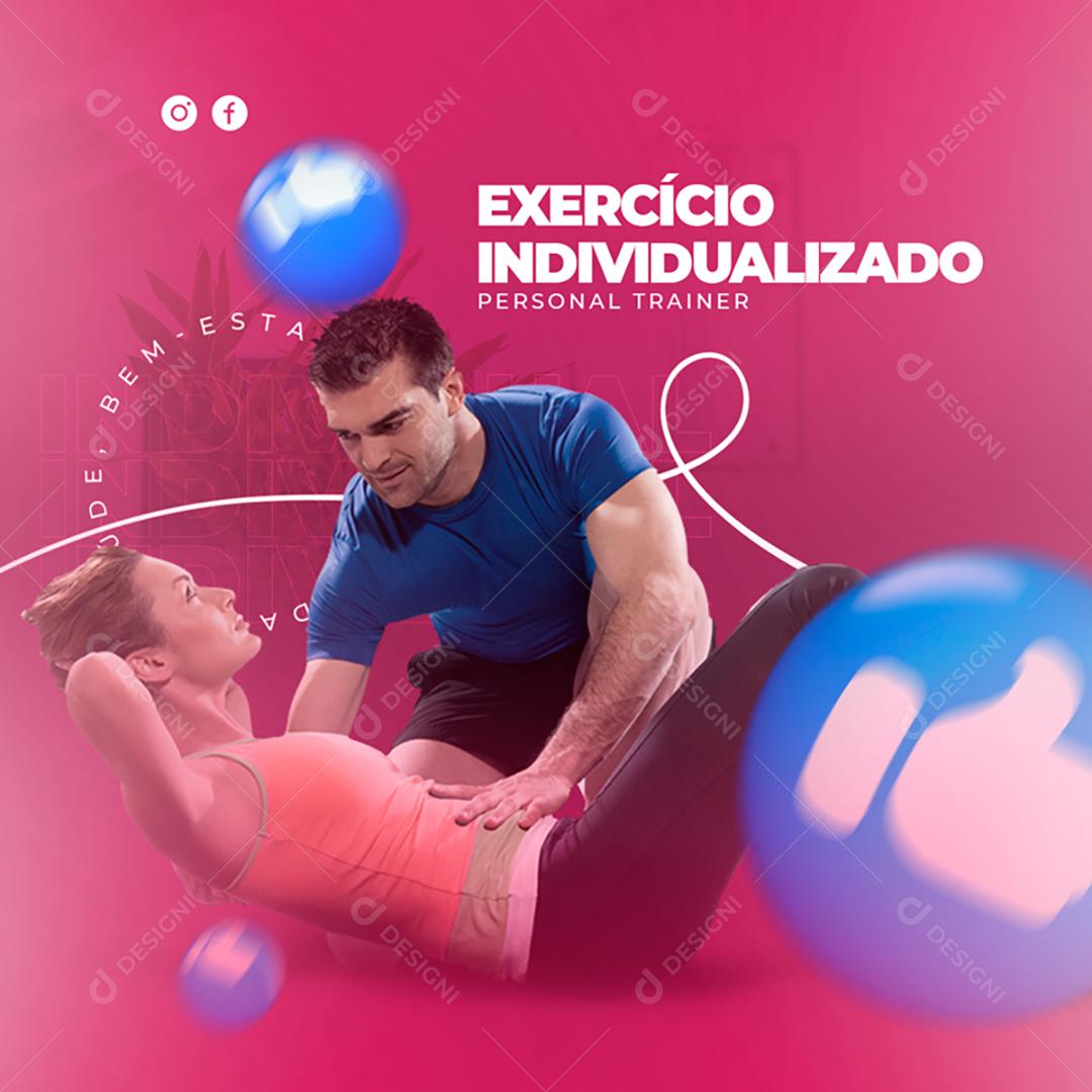 Social Media Individualized Exercise Clinics Sports Medicine Editable PSD