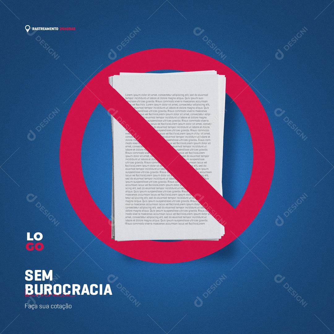 Post Rastreamento Veicular Sem Burocracia Social Media PSD Editável