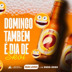 Nada Melhor Do Que Tomar Uma Cerveja Gelada Fim De Semana FDS Social Media  PSD Editável [download] - Designi