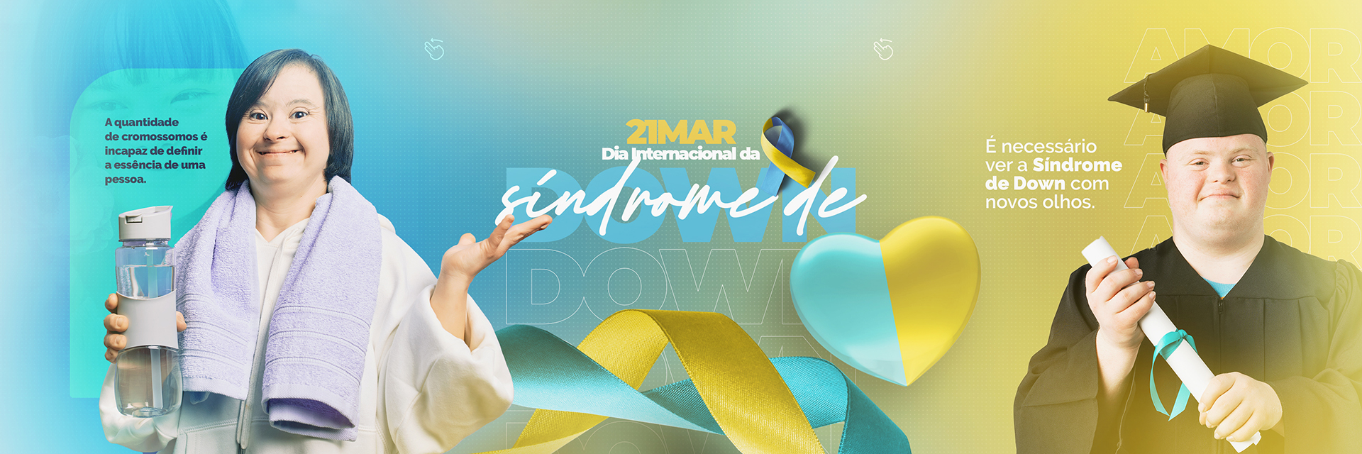 Dia Internacional da Síndrome de Down Carrossel Social Media PSD Editável