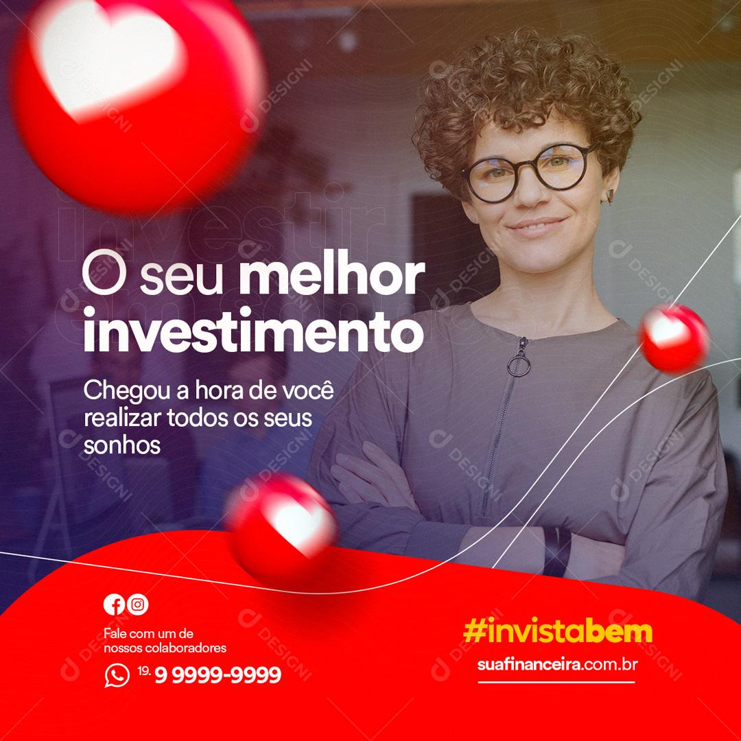 Social Media O Seu Melhor Investimento Chegou A Hora PSD Editável