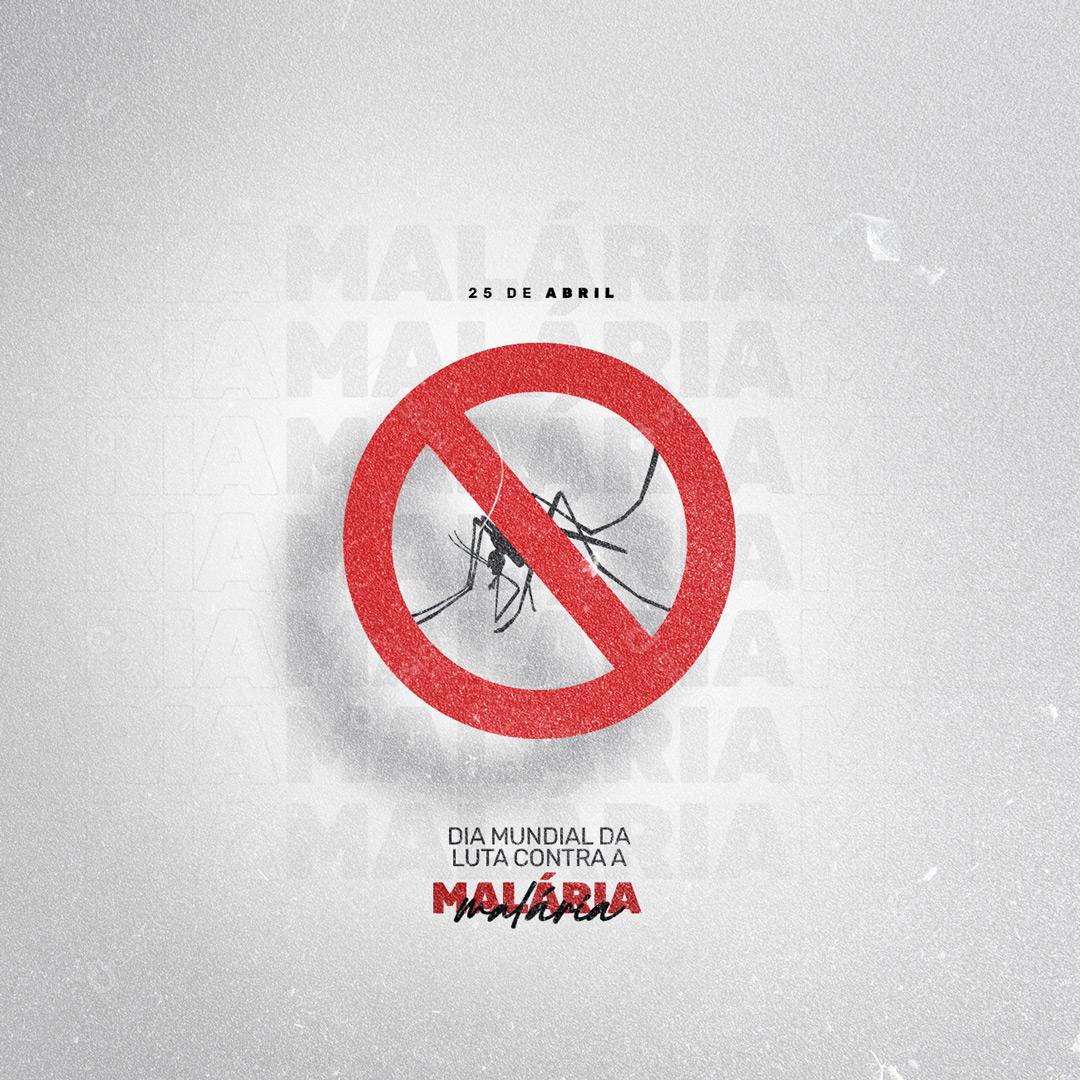 Social Media World Malaria Day Editable PSD