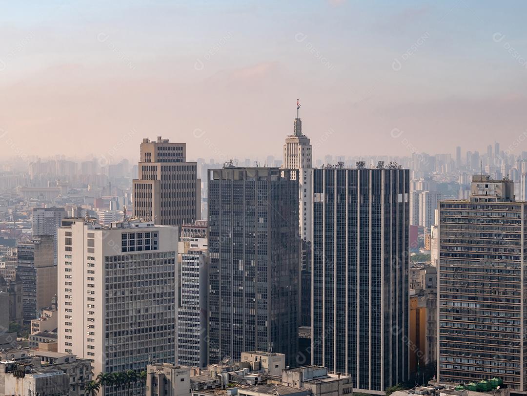 Cena urbana são paulo brasil cityscape skyline vertical.