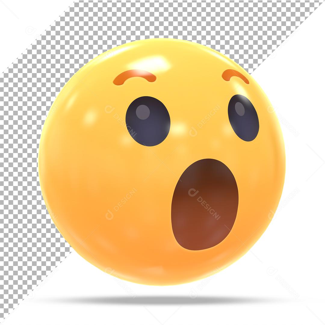 Emoji D Surpreso Elemento Para Composição PSD download Designi