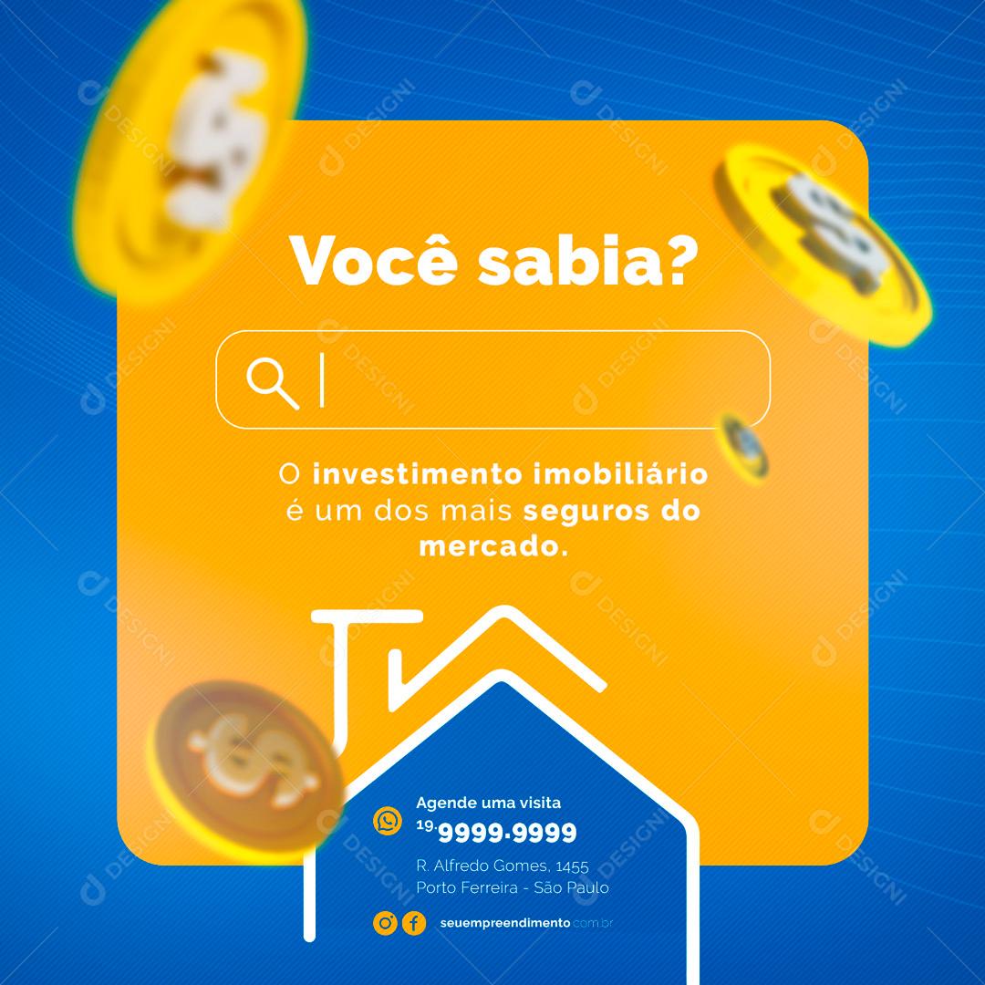 Você Sabia O Investimento Imobiliário é Um Dos Mais Seguros