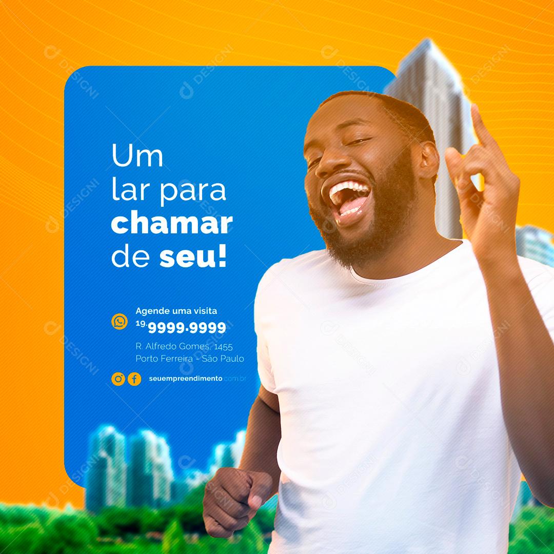 Um Lar Para Chamar De Seu Casa Nova Social Media PSD Editável