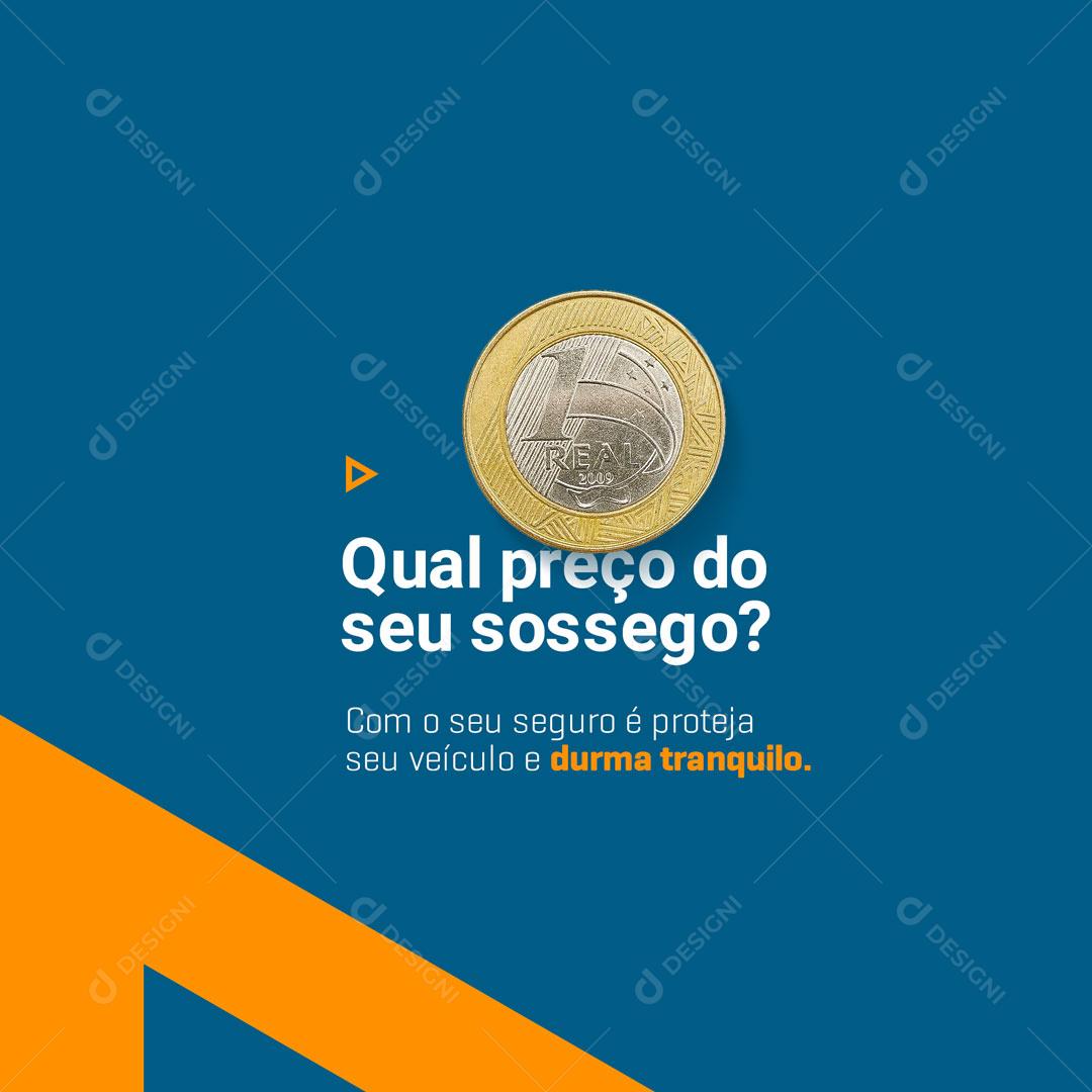 Post Seguro Proteja Seu Veículo Social Media PSD Editável