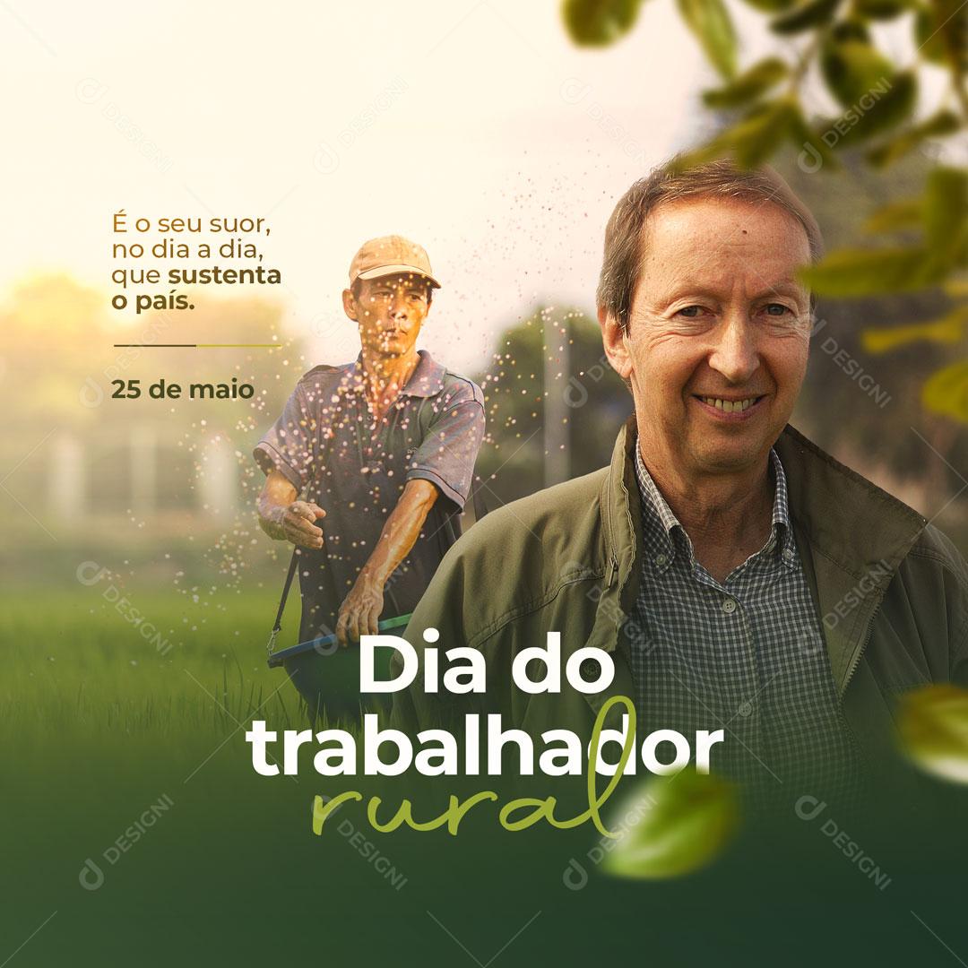 Social Media Dia do Trabalhador Rural 25 de Maio PSD Editável