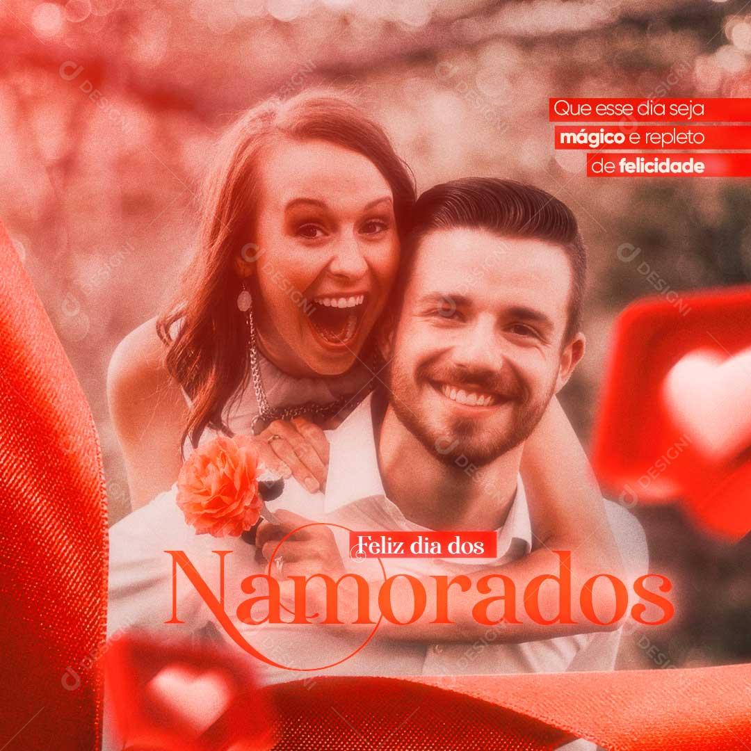 Social Media Feliz Dia Dos Namorados 12 de Junho PSD Editável