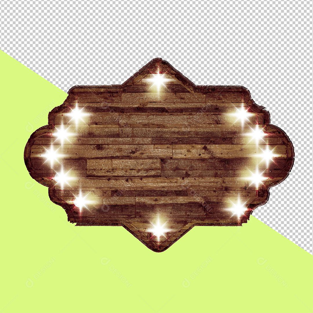 Saint John 3D Wood Element for Compositing PSD