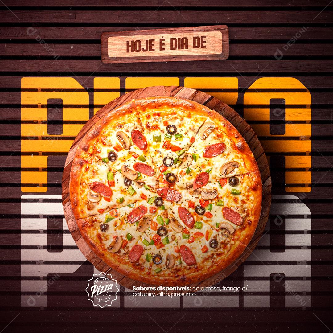 Social Media Pizzeria Today is Pizza Day Editable PSD