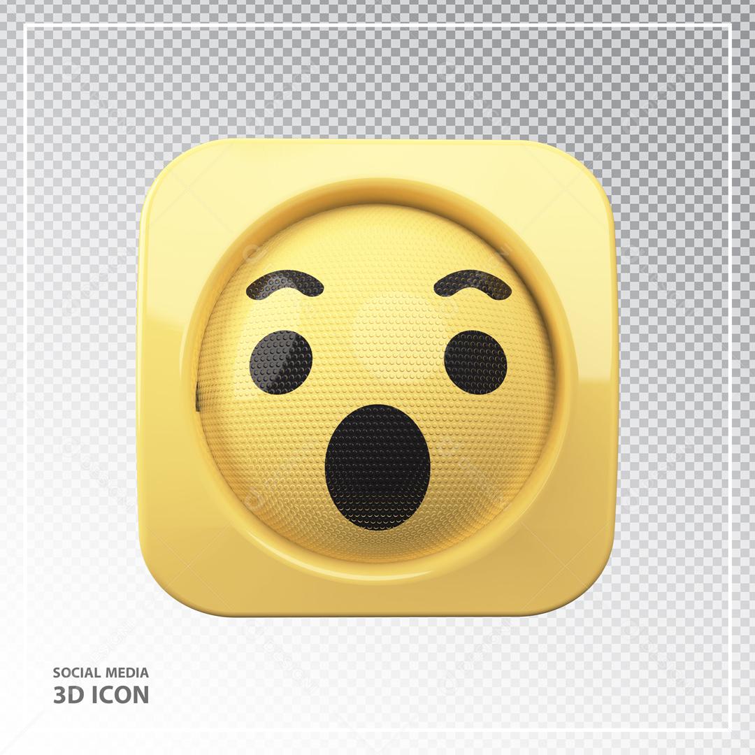 Emoji D Rea O Surpreso Amarelo Elemento Para Composi O Psd Download Designi