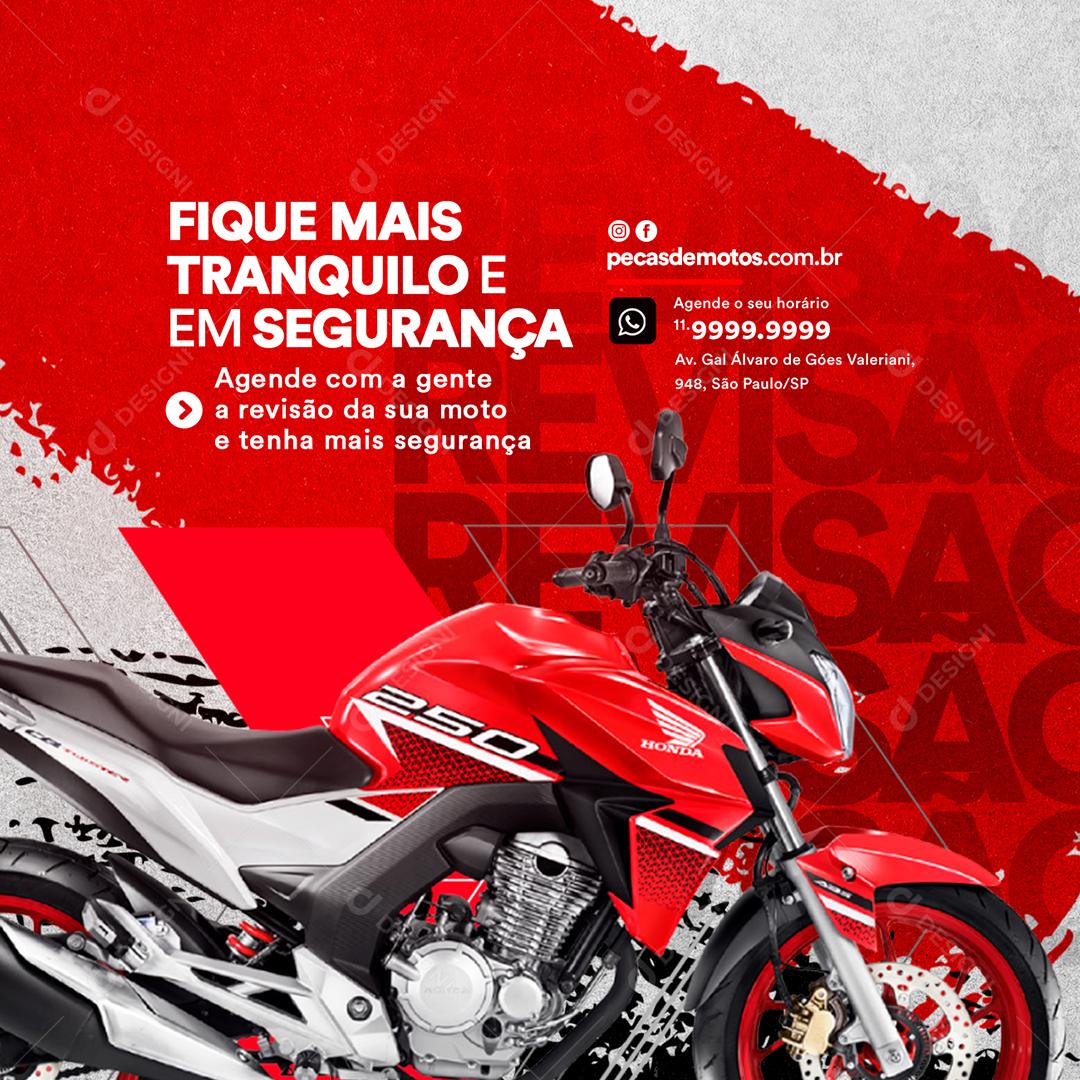 Moto Peças Revisão de Motocicleta Social Media PSD Editável [download] -  Designi