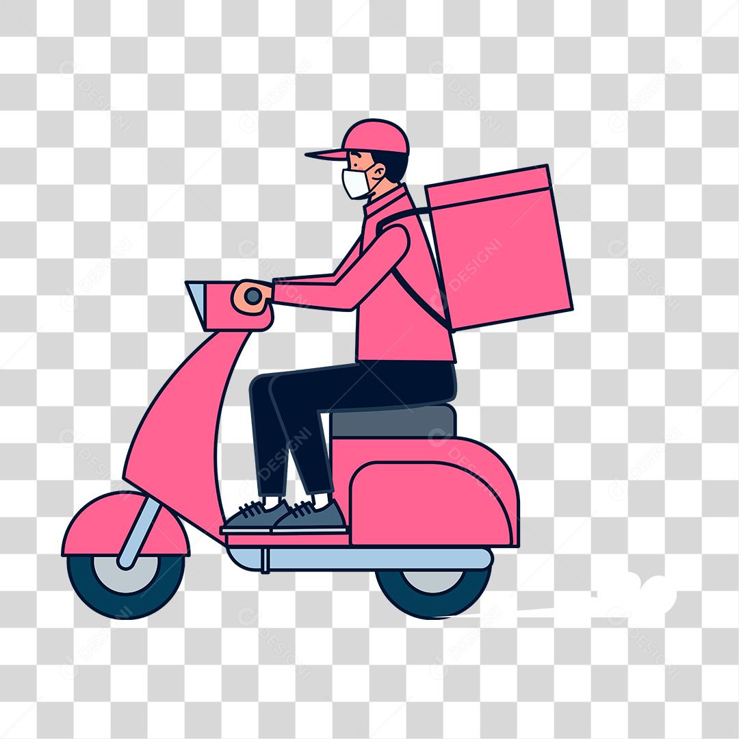 Desenho de motoboy delivery [download] - Designi