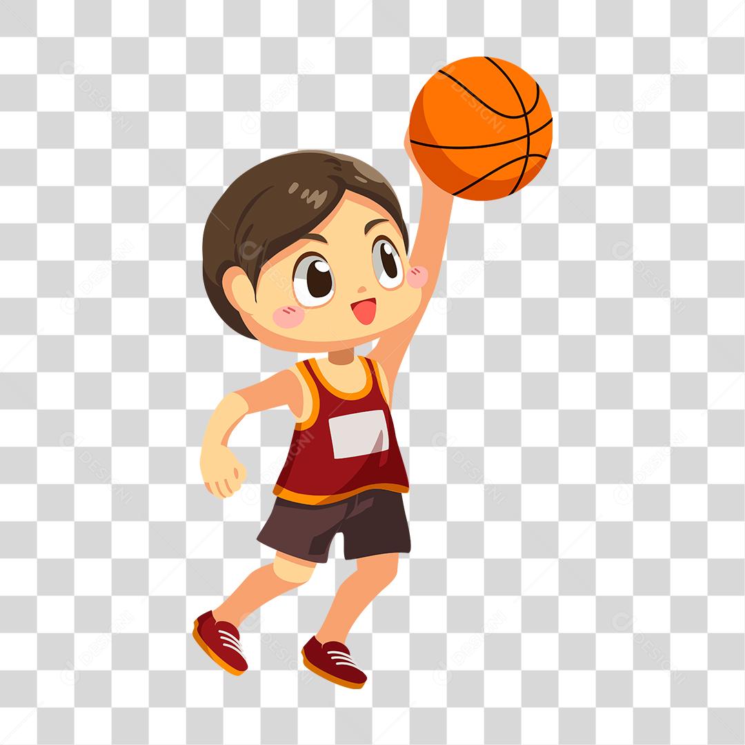 Pele clara pessoa jogando basquete clipart. Download grátis