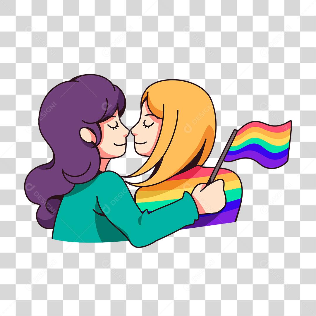 Desenho de casal de mulheres lgbt qi+ [download] - Designi