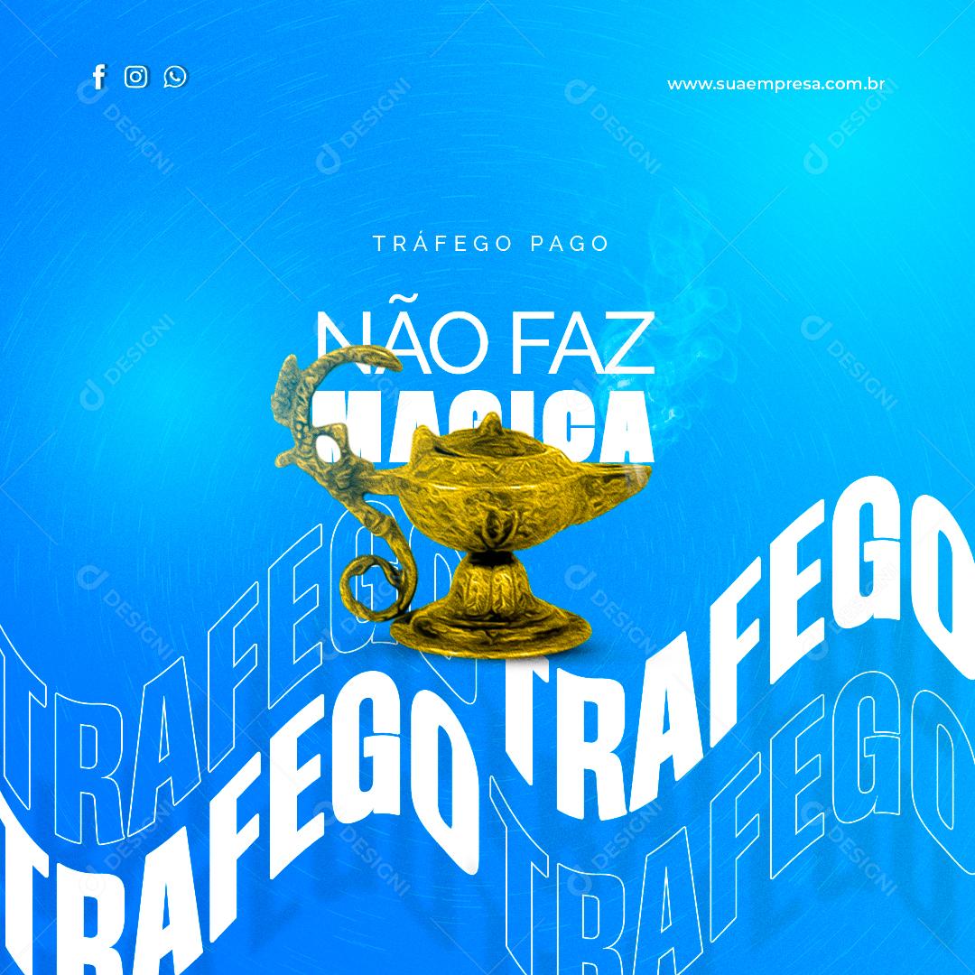 Social Media Tráfego Pago PSD Editável