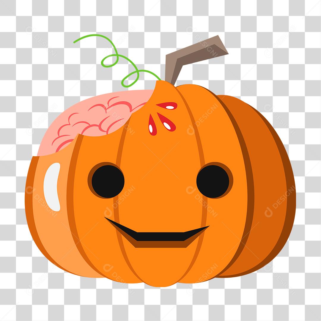 Drawing of a pumpkin halloween