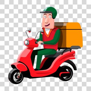 Motoboy Delivery Entrega de Pizza, Download Grátis, Desenho, Vetor