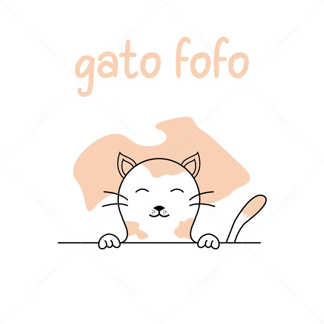 Illustration of Cute Cat Vector EPS