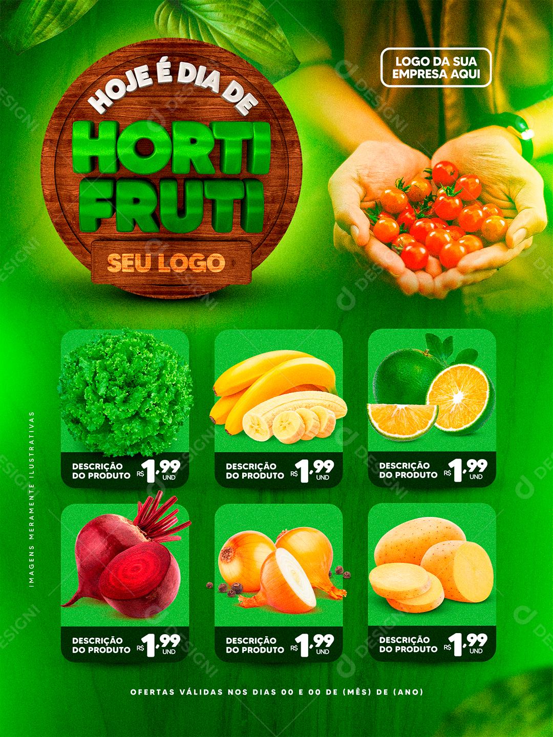 Social Media Encarte Ofertas Hortifruti Supermercado Psd Editável [download] Designi