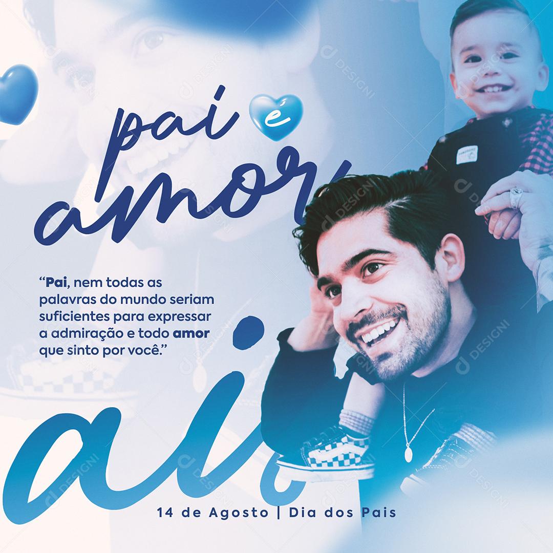 Social Media Pai Amor Dia Dos Pais Psd Edit Vel Download Designi