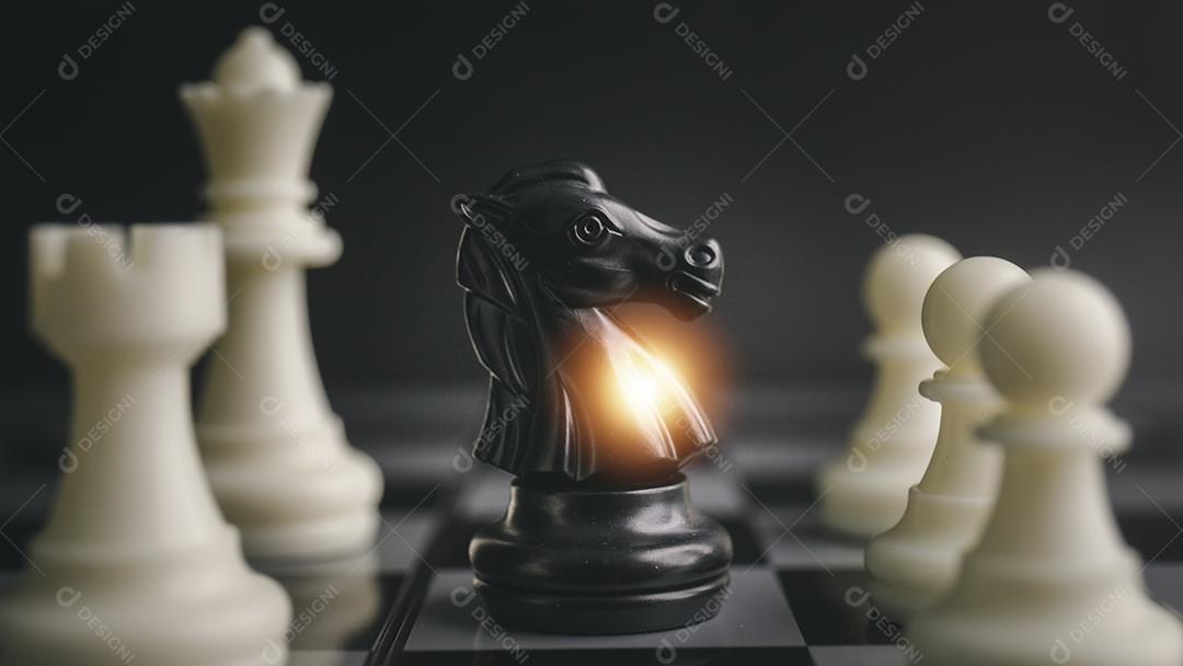 Jogo de tabuleiro de xadrez para idéias e estratégia de negócios