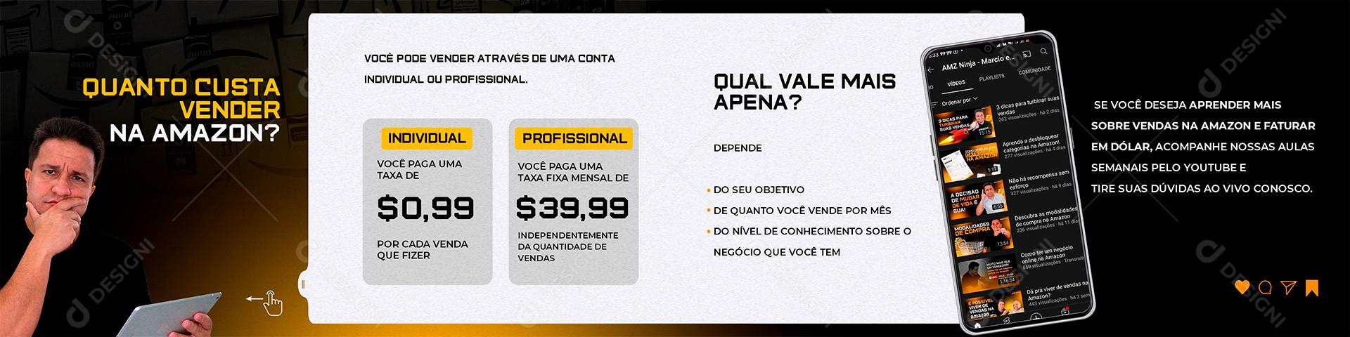 Social Media Carrossel Quanto Custa Vender Na Amazon Psd Editável Download Designi 1525