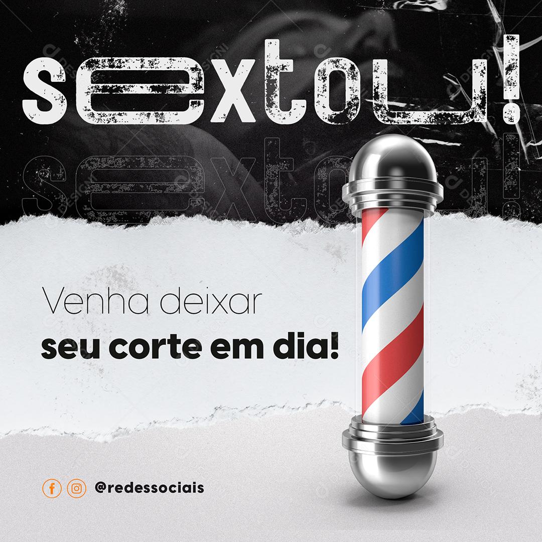 Social Media Barbearia Sextou Venha Deixar Seu Corte Em Dias Psd Edit Vel Download Designi