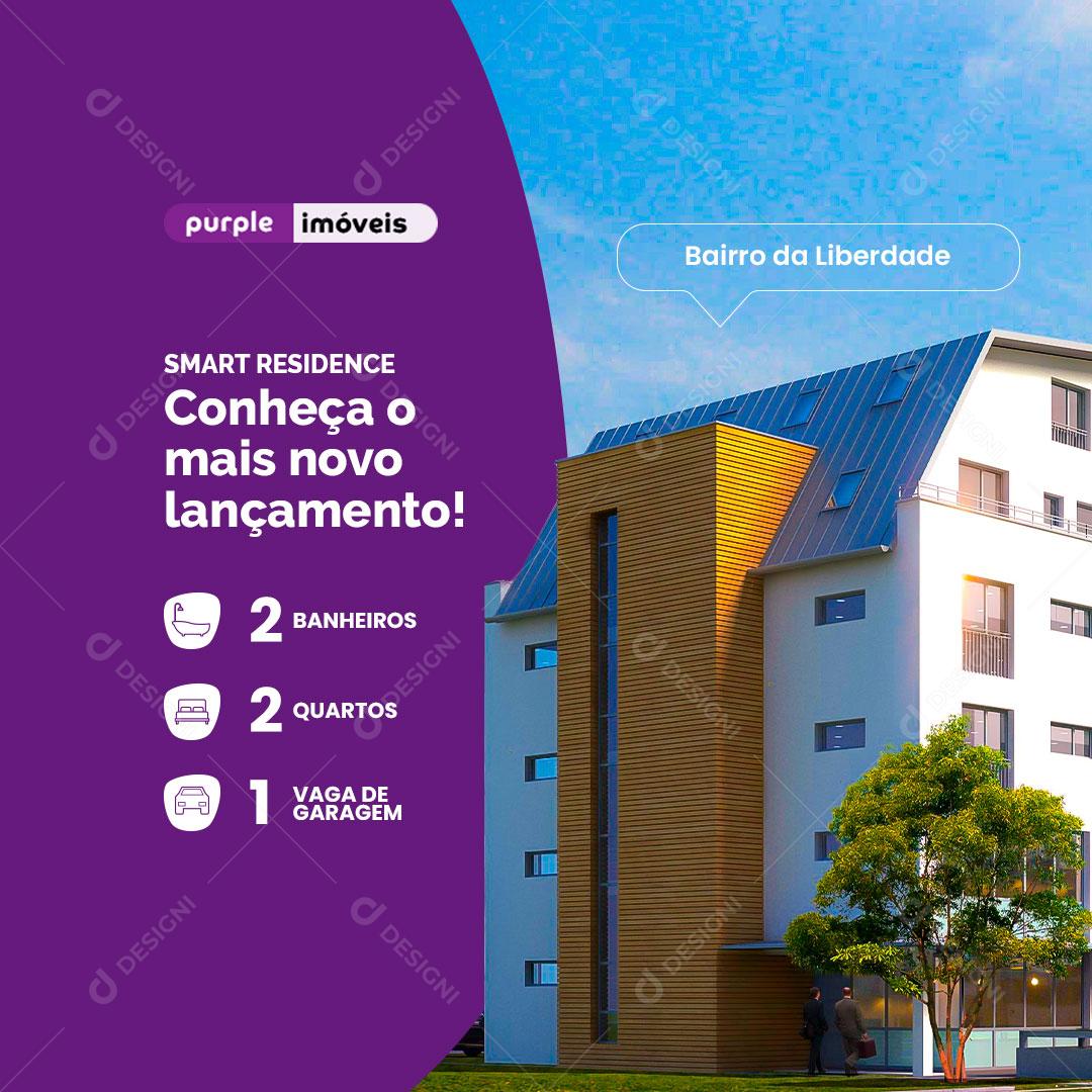 Post Imobiliária Imóvel Conheça o mais Novo Lançamento! Social Media PSD Editável